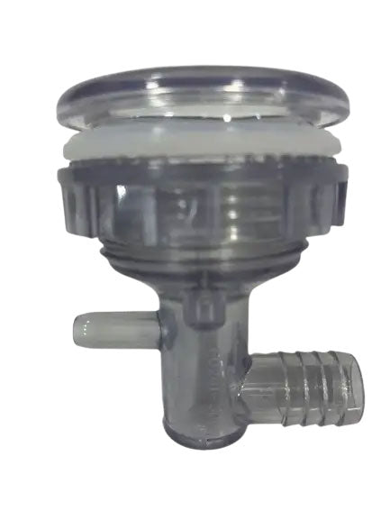 Jet Body 3/4"RB x 3/8"SB featuring ribbed and smooth barb connections for spas.