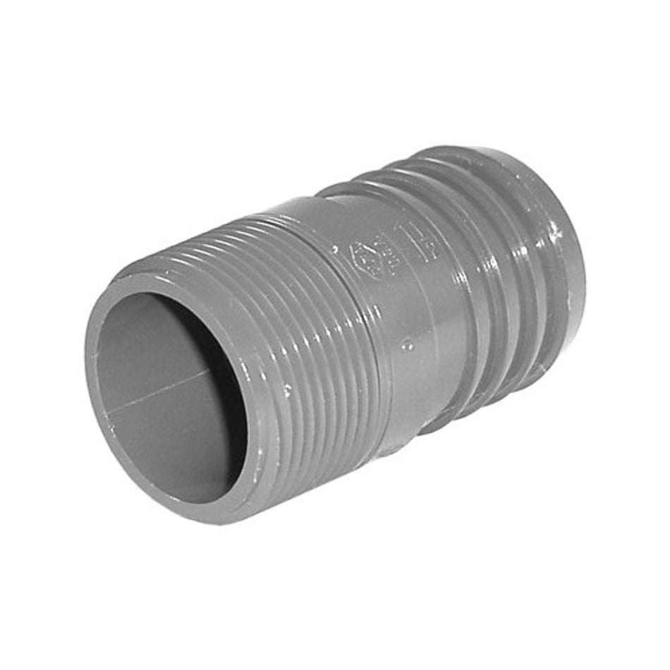 PVC Insert Fitting Male Adapter - 1-1/2" Barb x 1-1/4" MPT