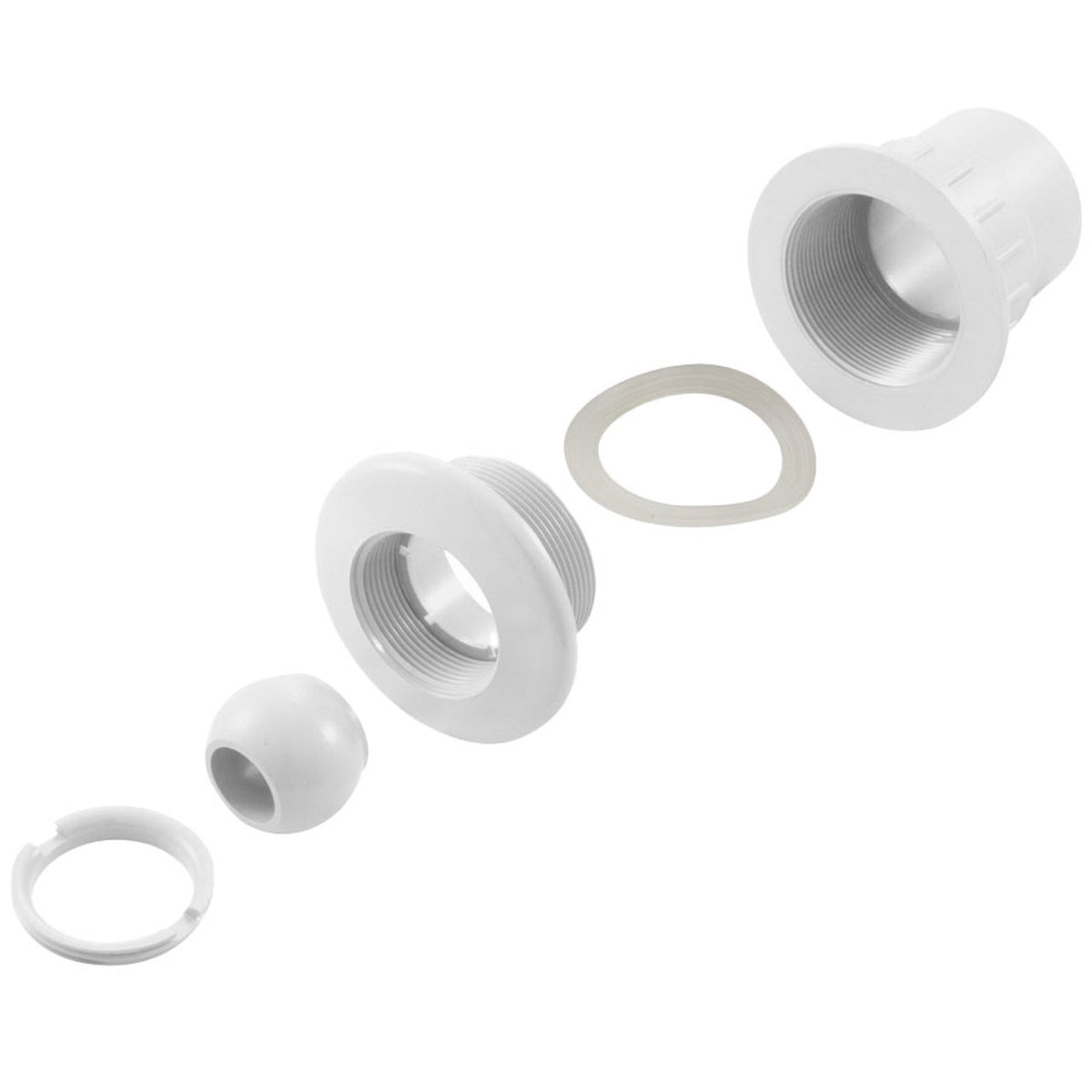 1.5" Wall Fitting With Smooth Face