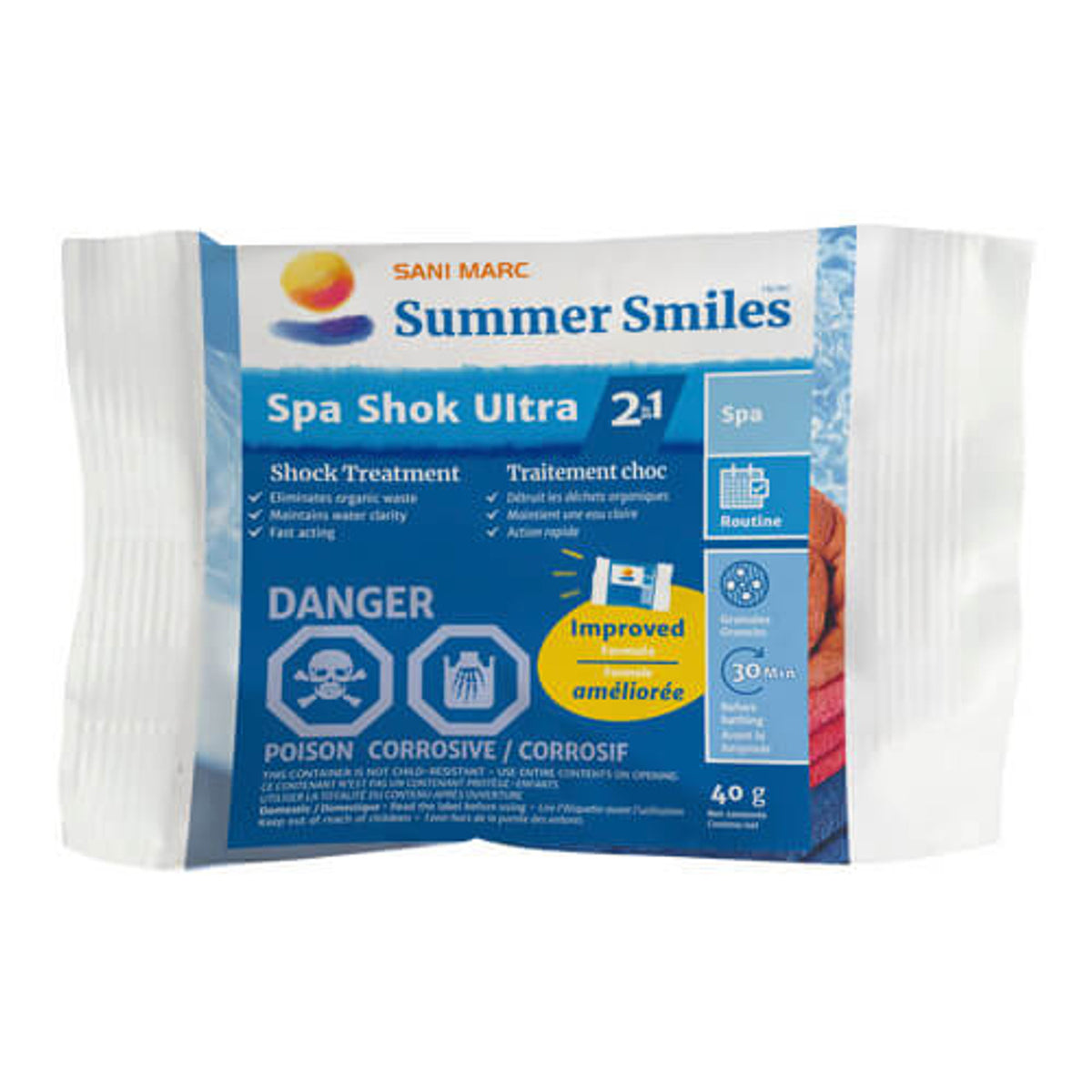 Sani Marc Spa Shok Ultra 2 in 1 Packets - 12 Week Kit