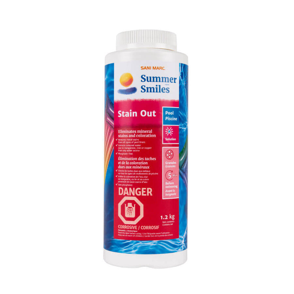 Sani Marc Pool Stain Out for Mineral Stains & Colouration, 1.2kg