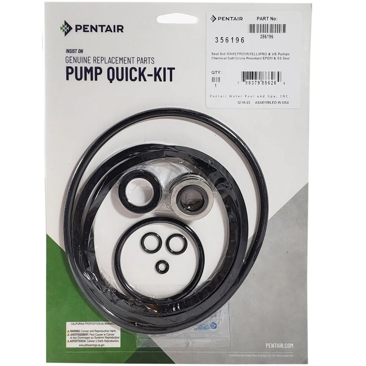 Sta Rite Repair Kit Pentair Sta-Rite Pump Quick Kit 356196 – Pool & Hot Tub Depot