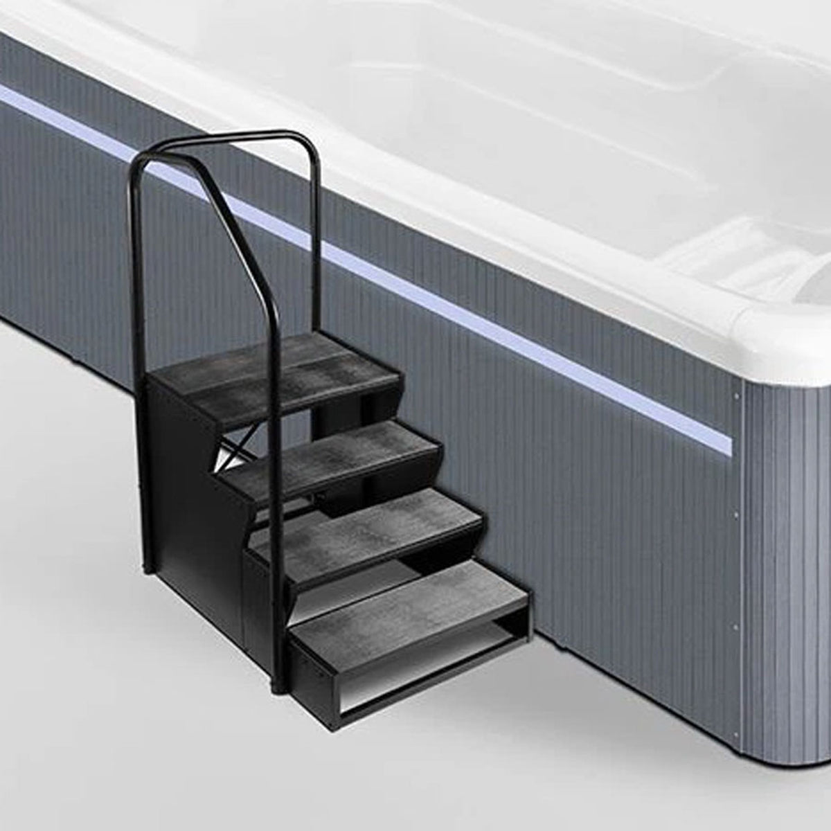 Spa Strack Ramp Swim Spa Step With Safety Rails – Pool & Hot Tub Depot