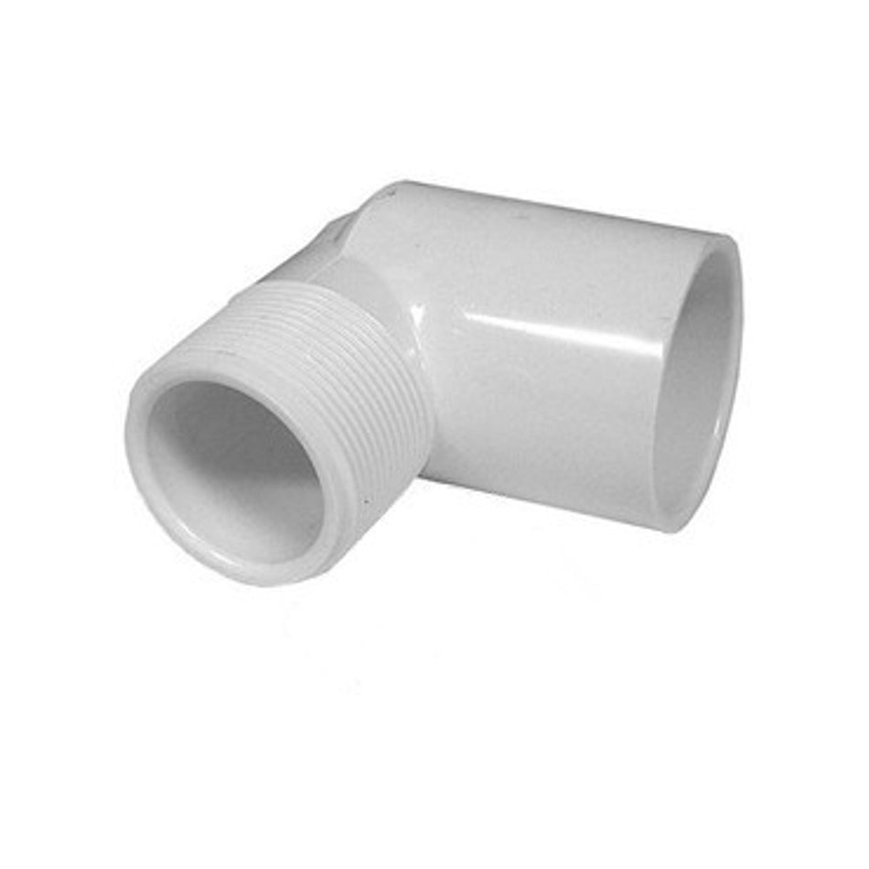 PVC Street Elbow - 1/2" Slip x 1/2" MPT Thread