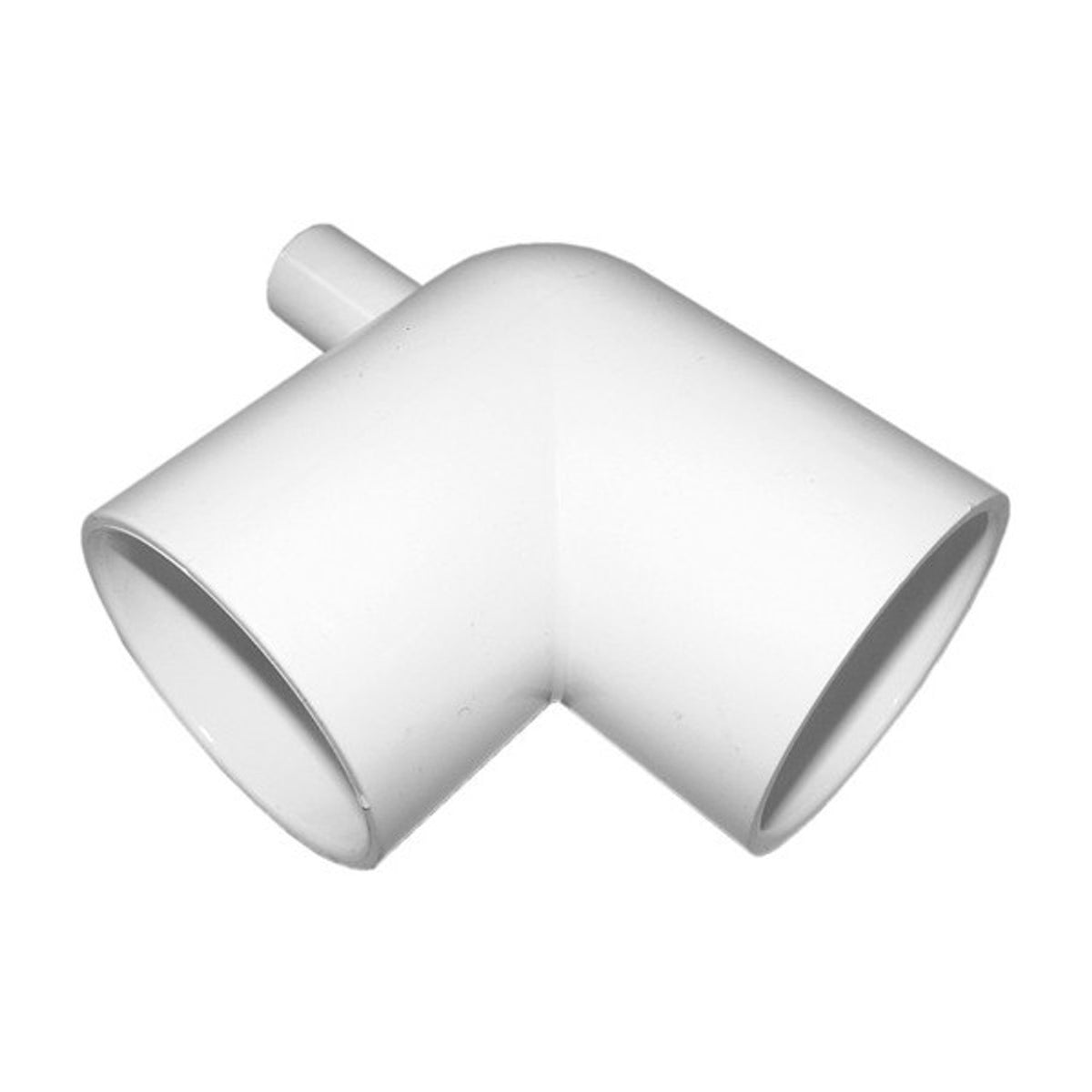 PVC Elbow - 2" Slip x 2" Slip with 3/4" Barb Fitting