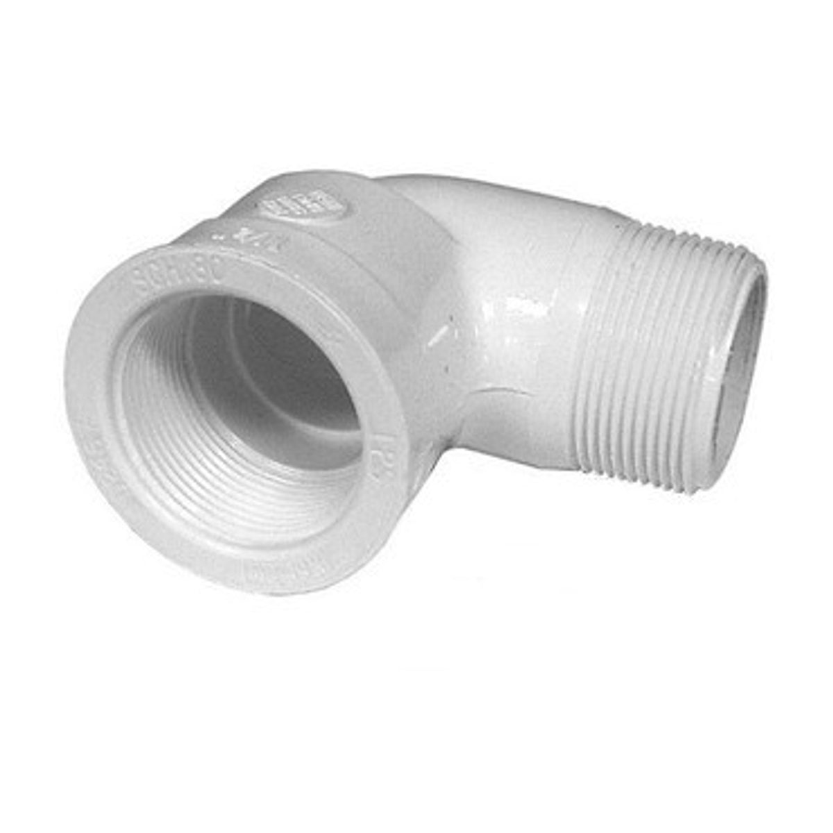 PVC Street Elbow - 1-1/2" MPT Thread x 1-1/2" FPT