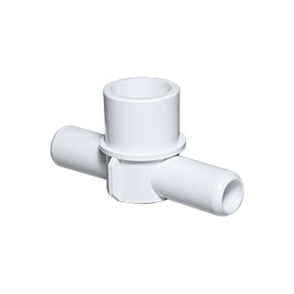 PVC Adapter Tee - 1"Spigot x 3/4"SB x 3/4"SB