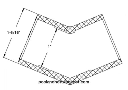White PVC Elbow - 1" Slip, 45 Degrees