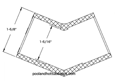 White PVC Elbow - 1" Slip, 45 Degrees
