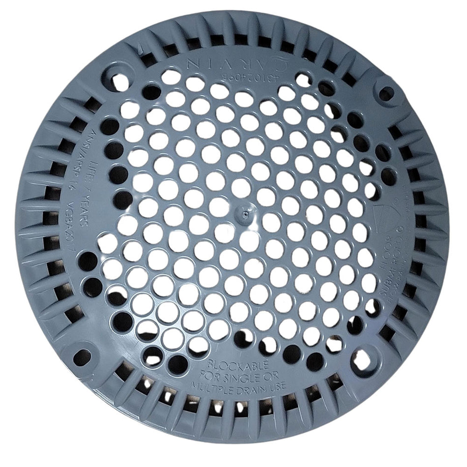 MO Main Drain Face Flange, Dark Grey