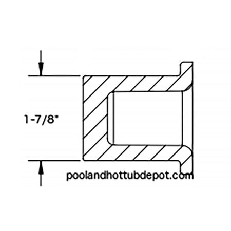 White PVC Plug 1-1/2" for Hot Tub Plumbing