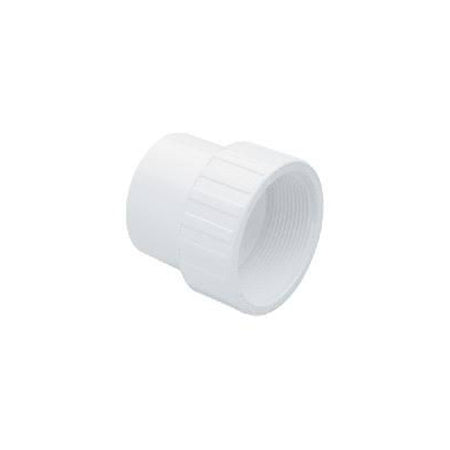 White PVC Female Adapter - 2" Spigot x 2" FPT