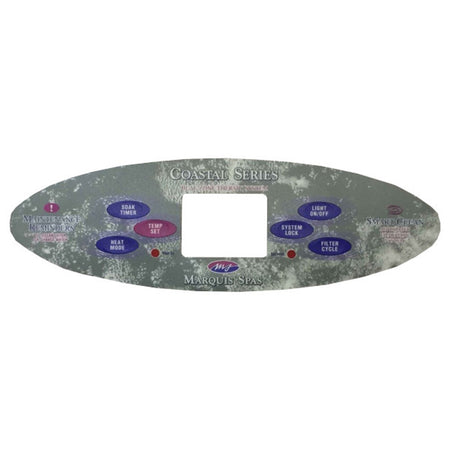 Marquis Spas 6 Button Topside Overlay - Coastal Series
