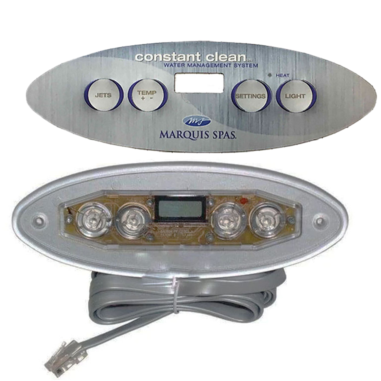 Panel Marquis Spas 7/8 Button Topside Control (2011) 10-1/4" x 4-5/8" - No Overlay thumbnail 3