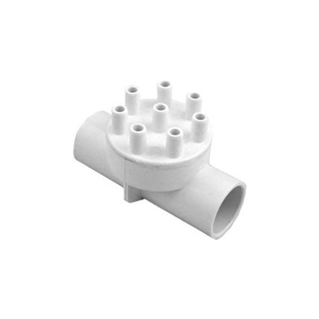 Waterway Manifold 1" S x 1" S x (8) 3/8" Barbs
