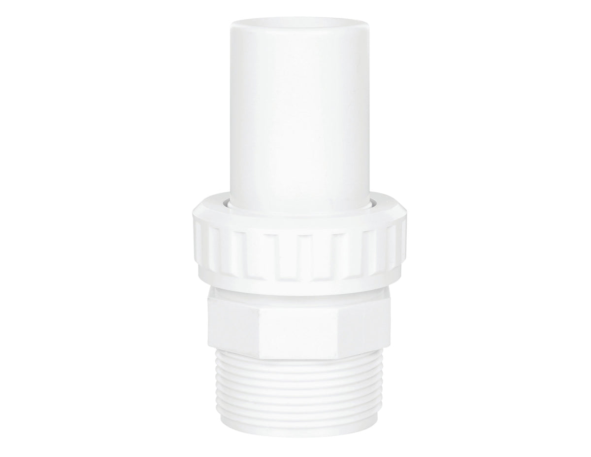 90° Elbow Quick Connect, 1-1/2" male pipe thread by bard end.