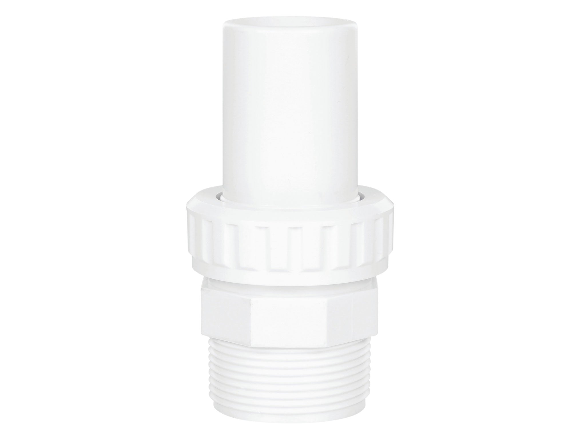 90° Elbow Quick Connect, 1-1/2" male pipe thread by bard end.