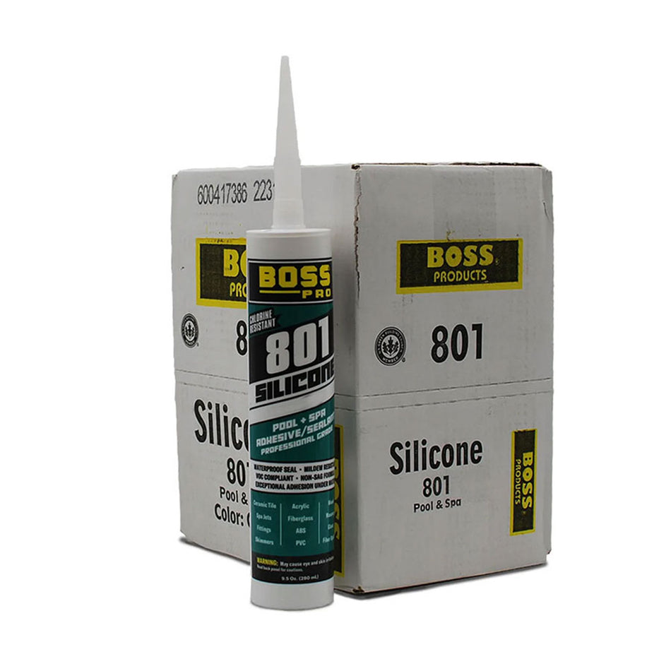Boss 801 Silicone, White - Case of 12