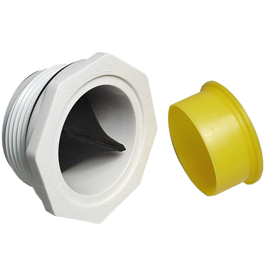 1-1/2" Duck Plug with Yellow Finishing Cap