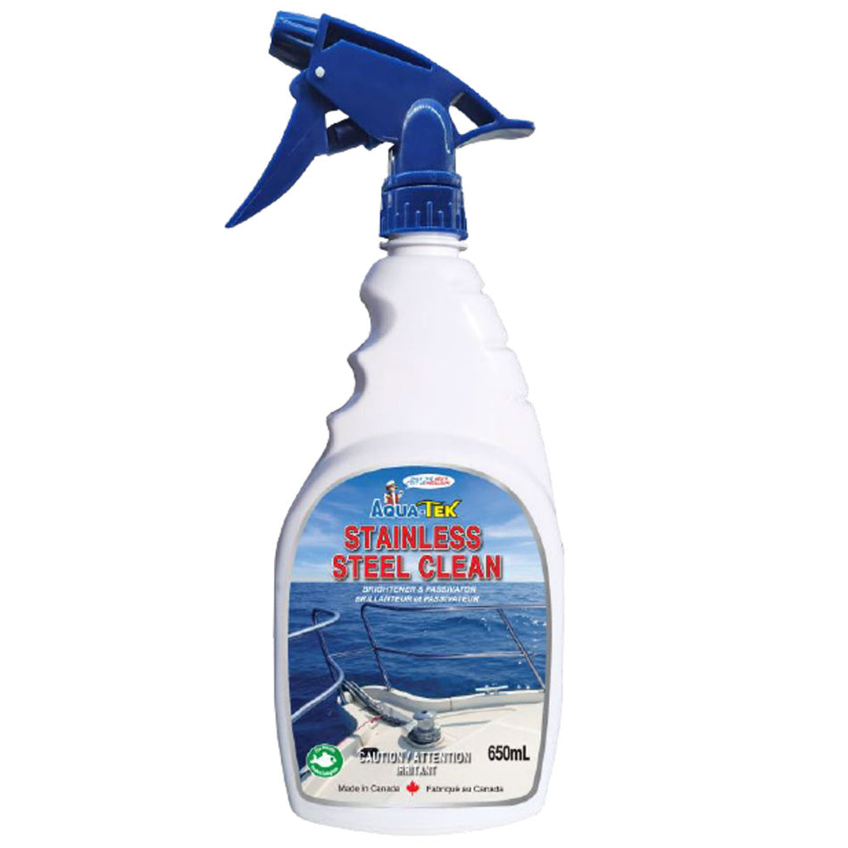 Stainless Steel Clean solution in a spray bottle
