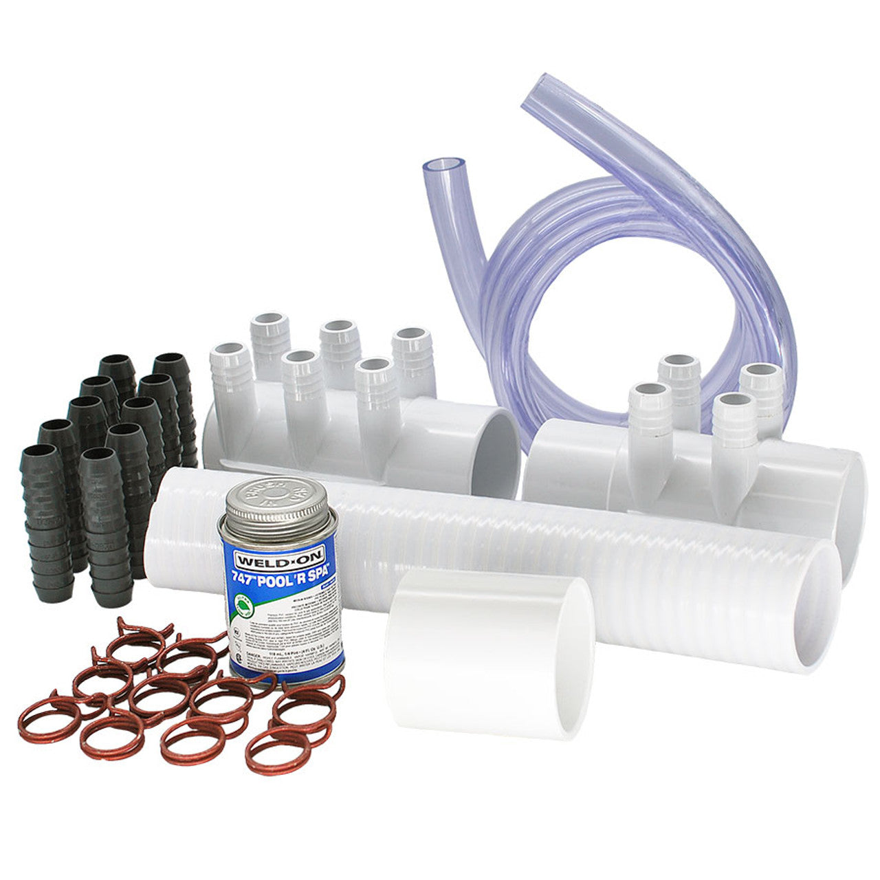 10 Port Hot Tub Manifold Kit - Expanded