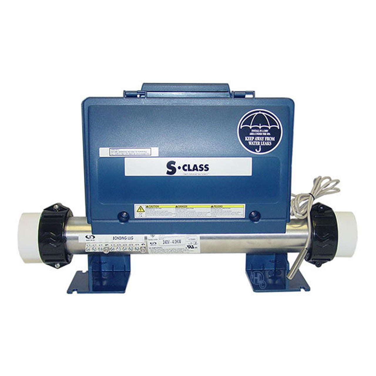 Gecko S Class spa control pack, 4kw heater, 2 pumps + circ pump, blower, AMP plugs