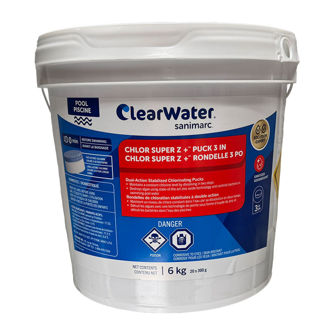 Clearwater Pool - Chlor Super Z Pucks 6kg – Pool & Hot Tub Depot