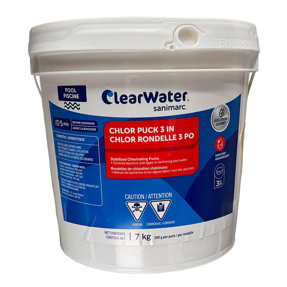 Clearwater Pool - 3" Chlorine Pucks 7kg