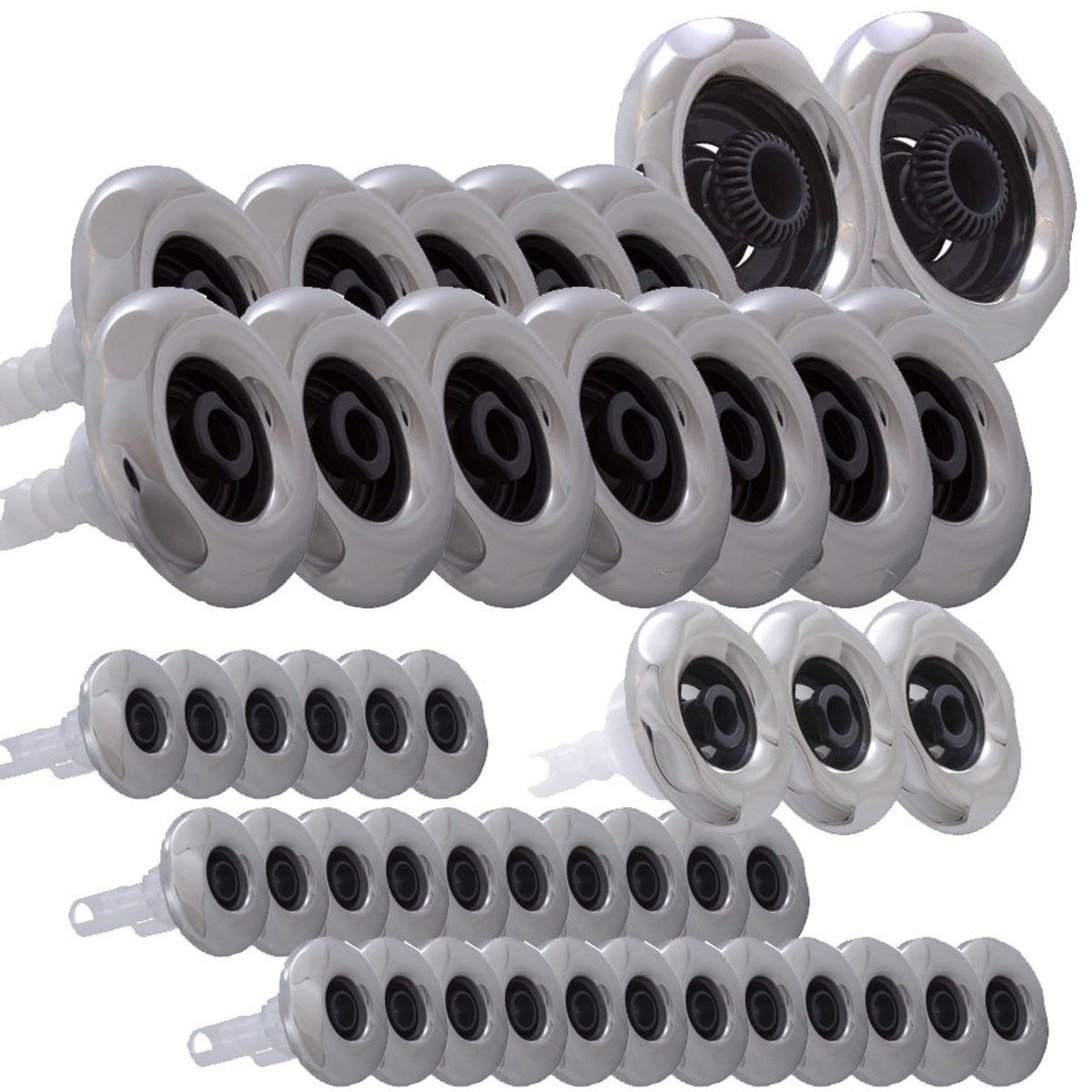 Jet Kit For Jacuzzi J-275, 45 Chrome Jets