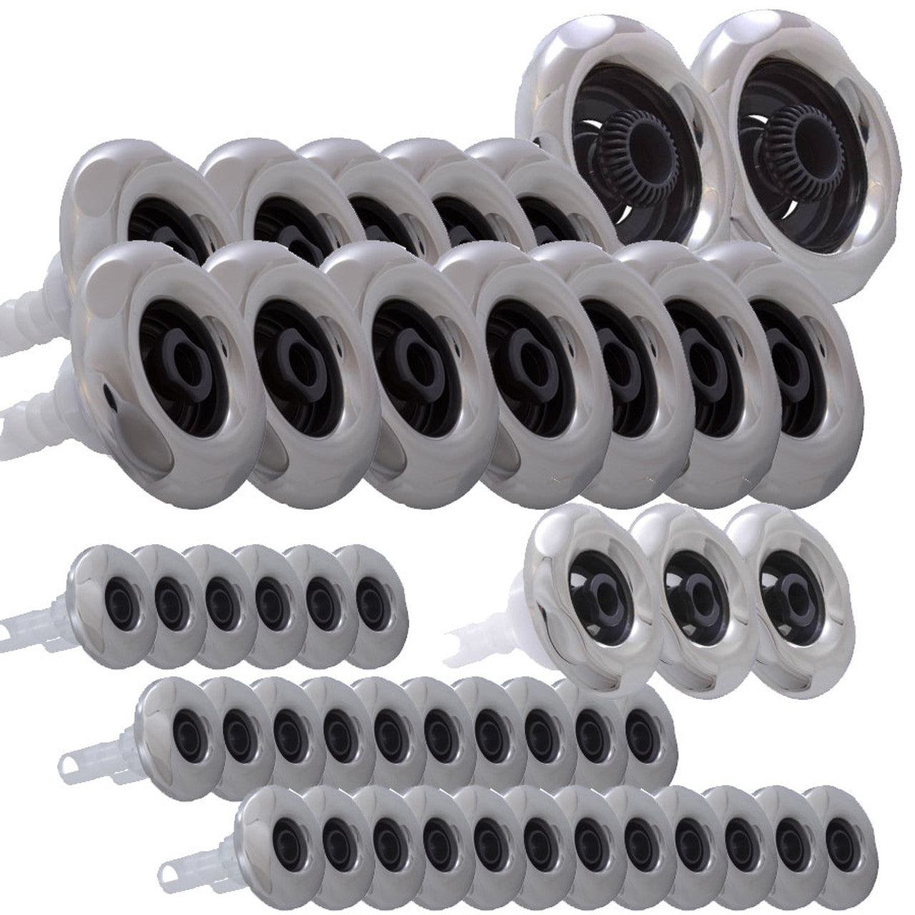 Jet Kit For Jacuzzi J-275, 45 Chrome Jets