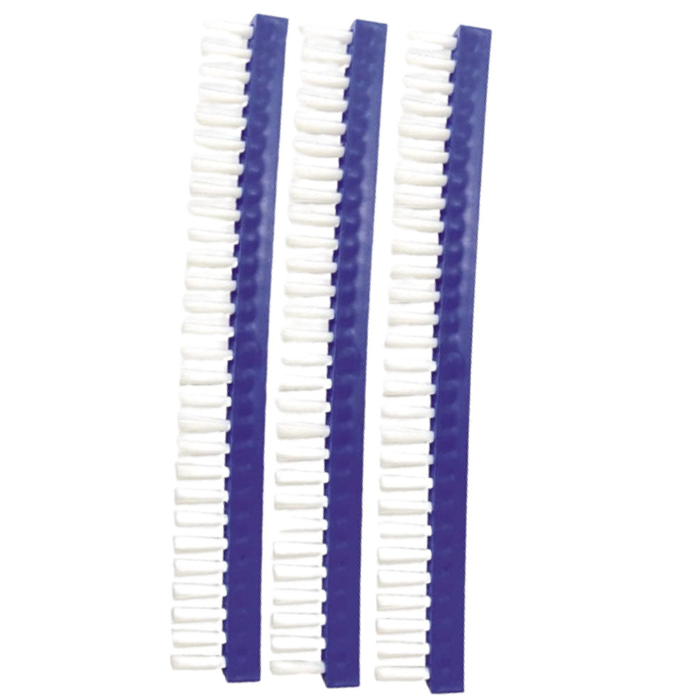 Replacement Brushes Set of 3 for pool cleaning, featuring durable bristles to maintain scrubbing power.