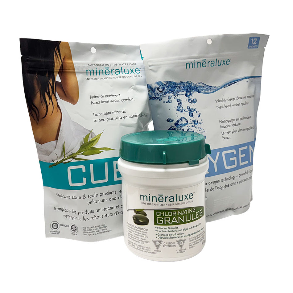 Kit Mineraluxe de 3 mois, granulés de chlore