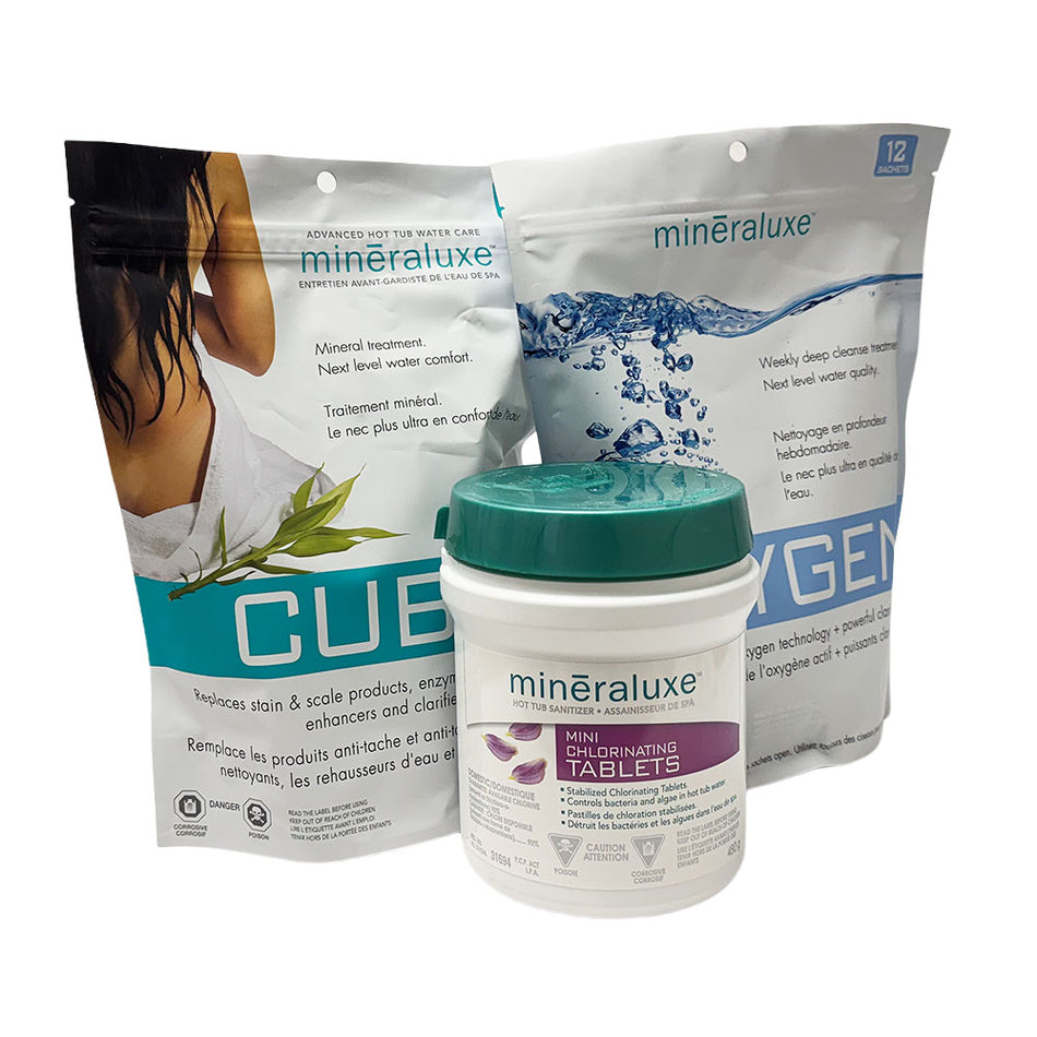 Kit Mineraluxe de 3 mois, pastilles de chlore