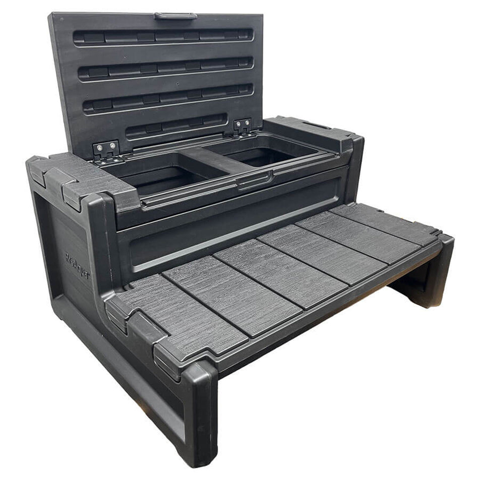 Hot Tub Storage Step - Black