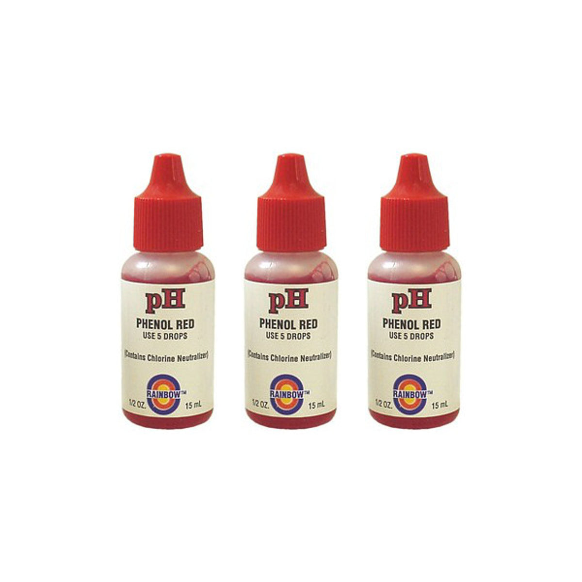 Value Pack - 3x Phenol Red Test Reagent (1/2oz.)