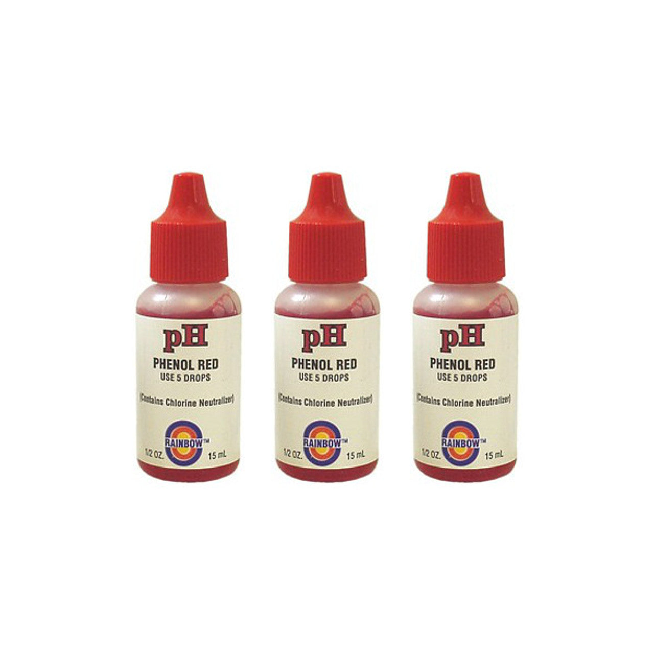 Value Pack - 3x Phenol Red Test Reagent (1/2oz.)
