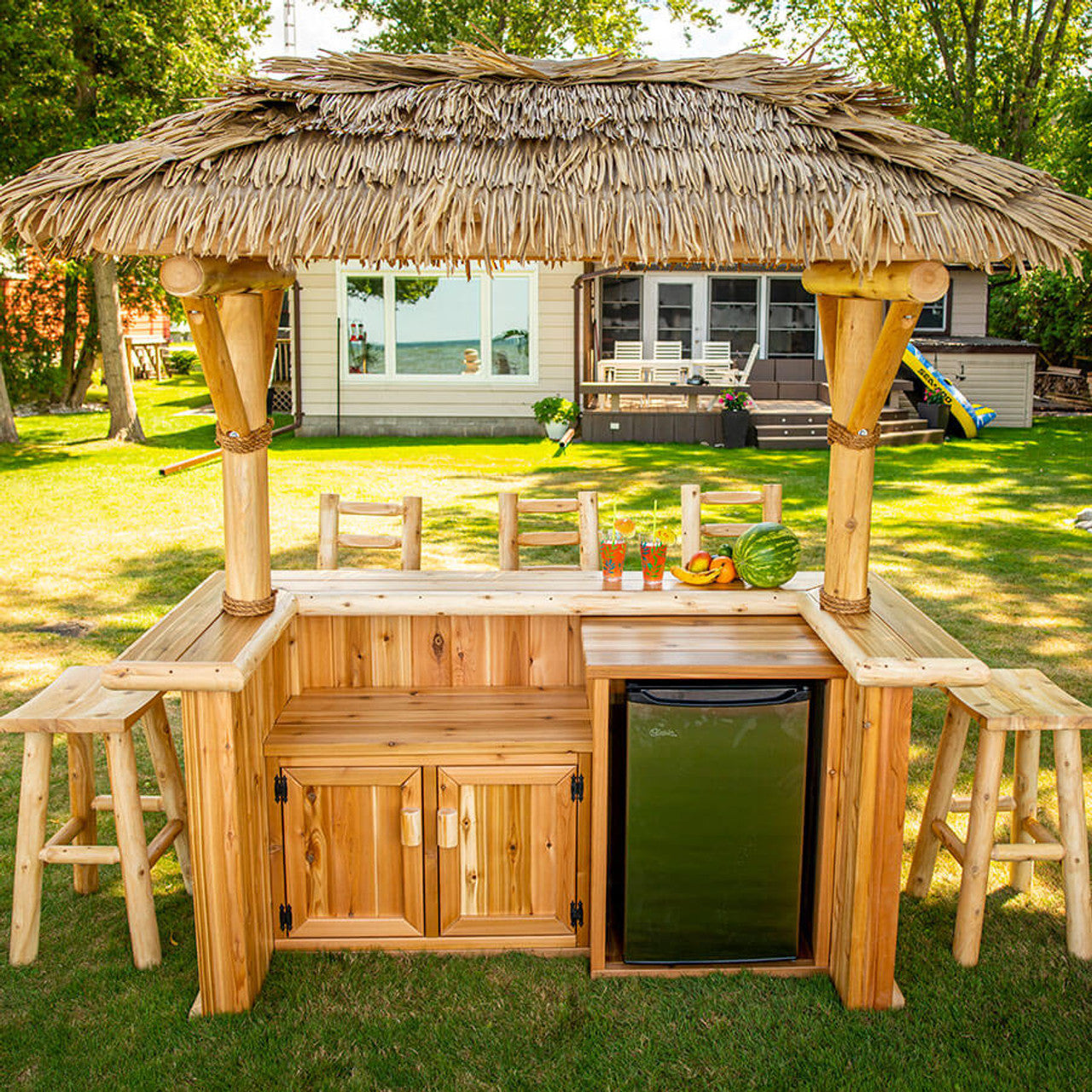 Paradise Tiki Bar Package With Stools