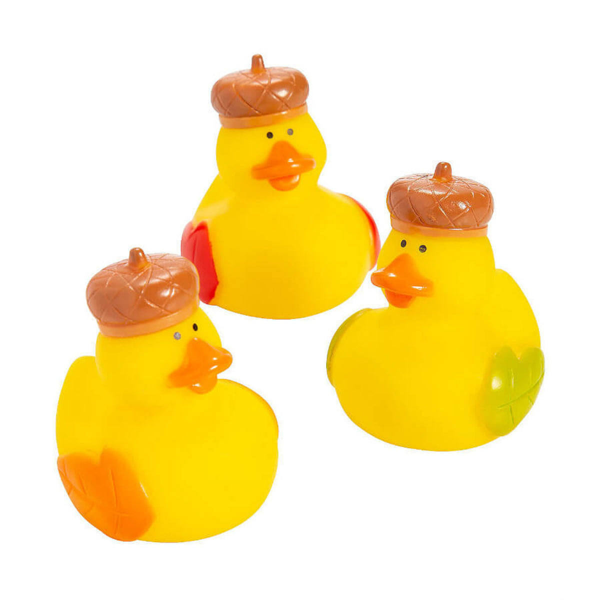 Fall Mini Rubber Duck with Acorn Hat