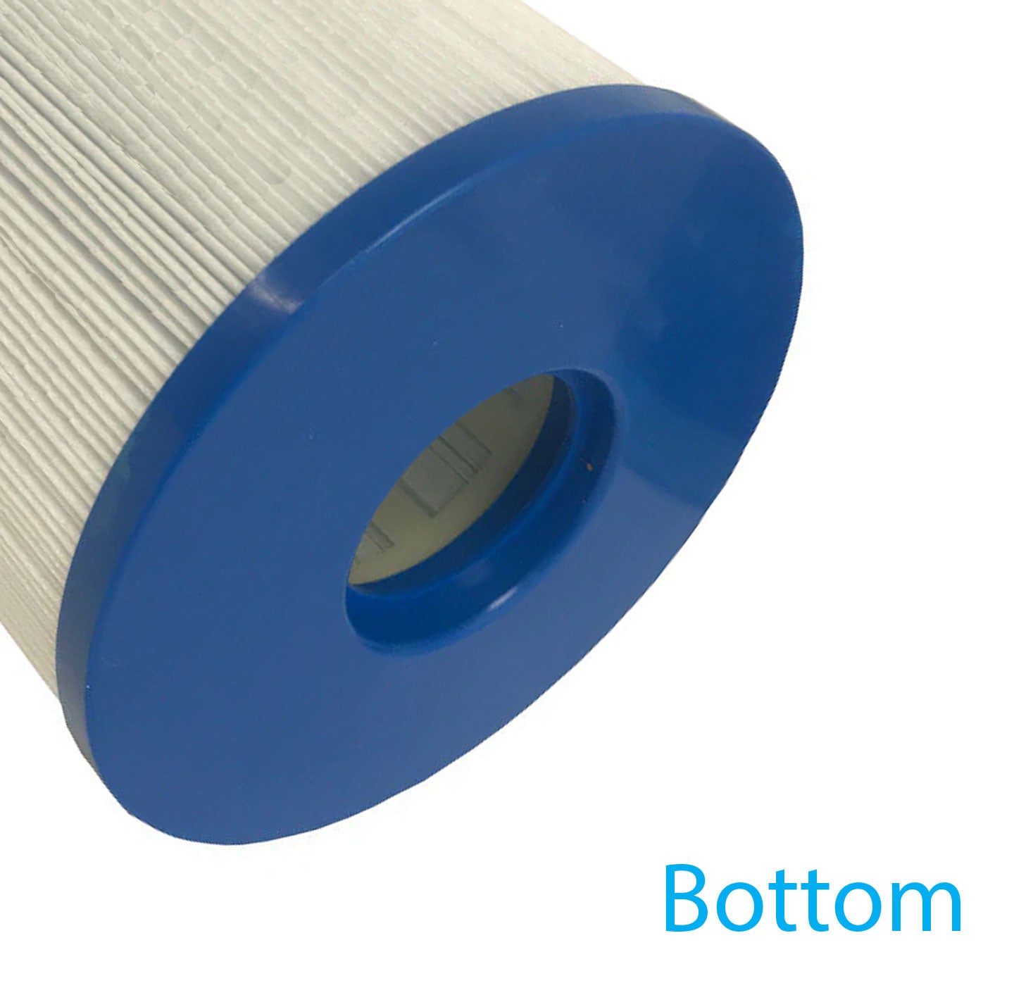 Bottom view of a 1-1/2" Female SAE threaded Hot Tub Filter For Jacuzzi 2540-383J