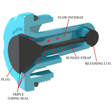 Bungee Plug 1-1/2" - Blow Out Plug