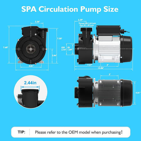 LX Circ Pump 240 Volts - WTC50M-S