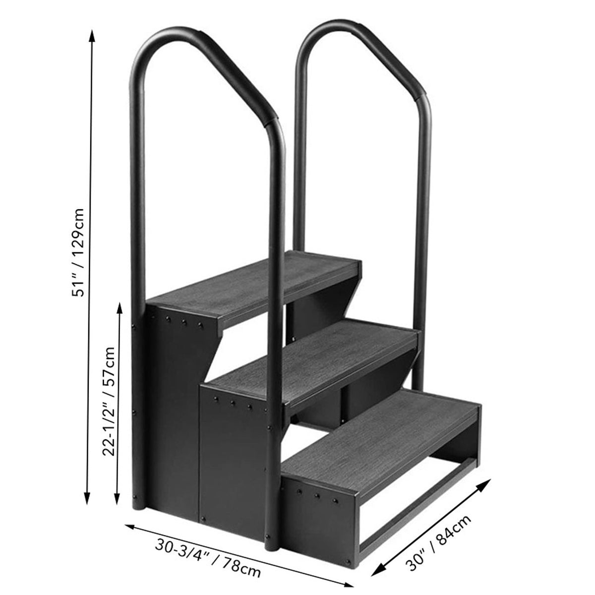 Premium 3 tier hot tub steps