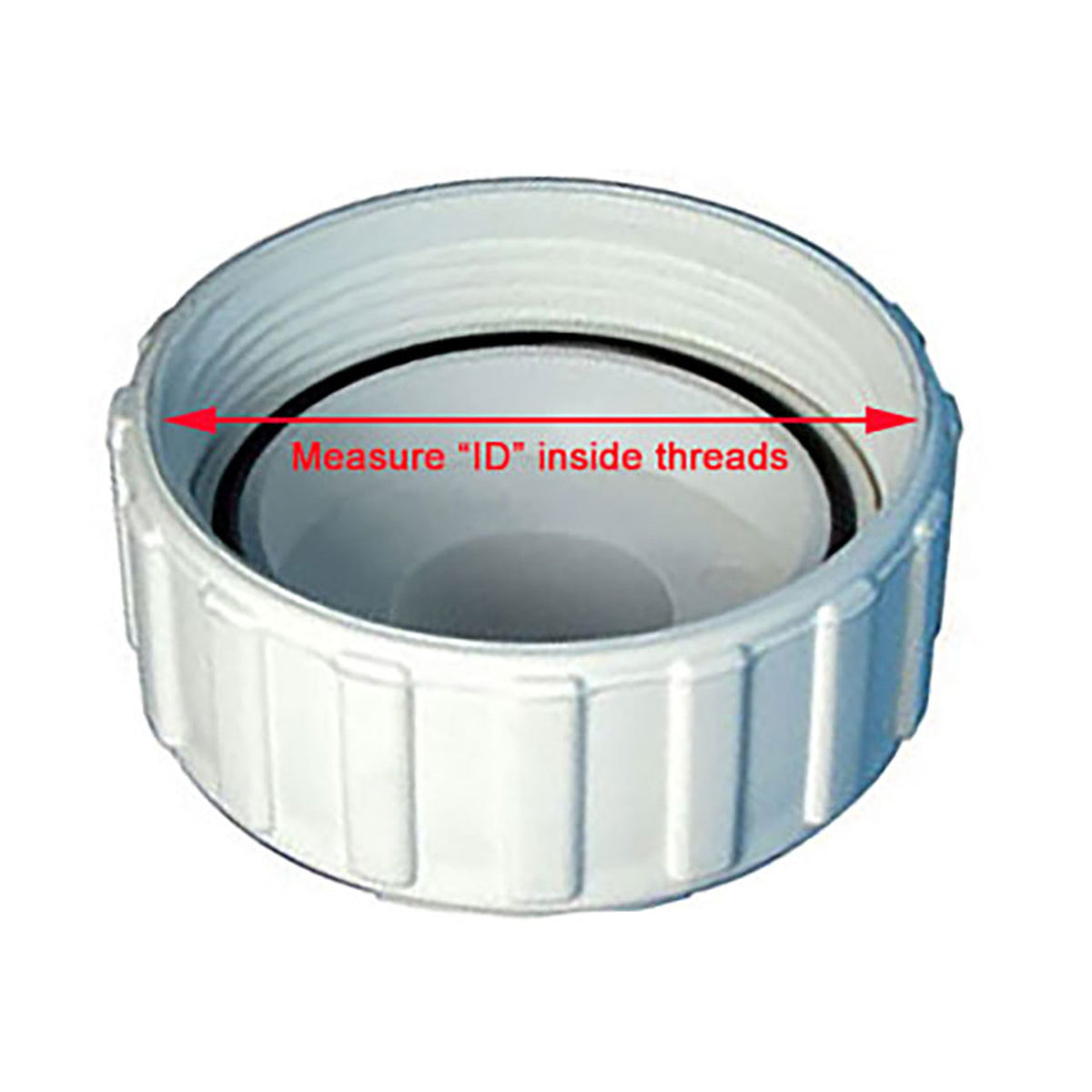 1-1/2" Pump union with 1-1/2" spigot tail