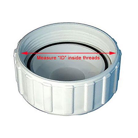 Waterway 2-1/2" Union Nut with 2" Slip Tailpiece