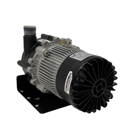 LX-E10 Circulation Pump 230V featuring 3/4 barb connections and a traditional motor shaft for effective water circulation.